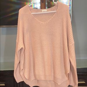 DEBUT Pale Pink Short to Long sweater SIZE S/M